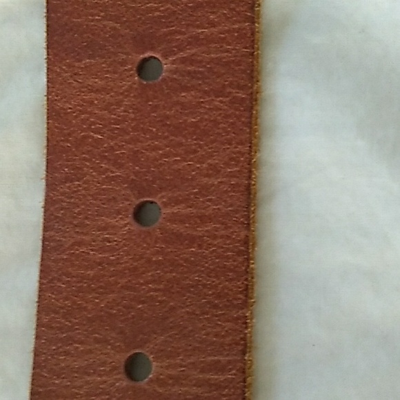 Leather & Raffia buckle belt LG - Picture 4 of 6